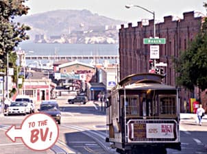 Cable Car turnaround at Beach & Hyde Street